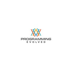 Modern flat colorful PROGRAMMING smart logo design