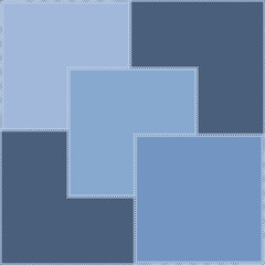 Seamless pattern on a square background - patchwork quilt. Design element.