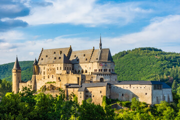 Fototapeta na wymiar Castle of Vianden in Luxembourg