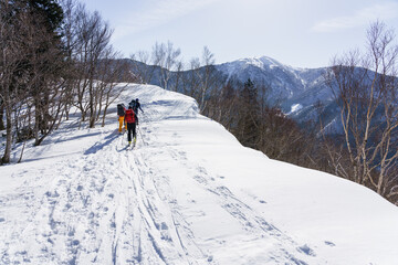 山スキー　越後東谷山