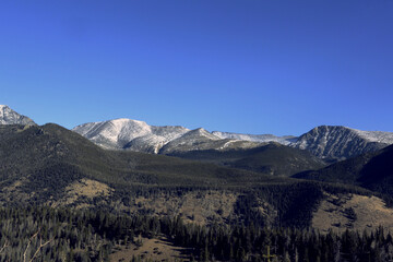 snow-covered Rocky Mountains in winter