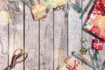 Christmas Decoration, Ornament With Fir Branches with Lights