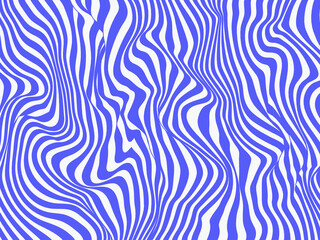 Wavy stripe line contour with color of the year 2022