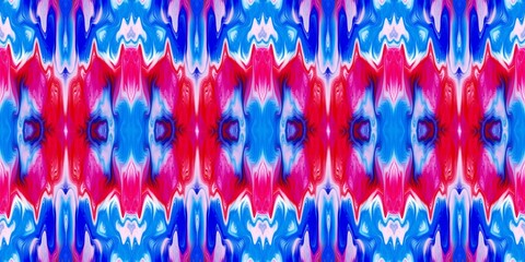 Geometric indigo blue ombre tie dye batik stripe border pattern. Seamless shibori space dyed striped effect fashion trim edging. Washed out boho beach wear ribbon endless tape.