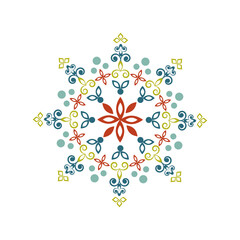 Retro Snowflake Motif