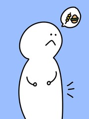 cute cartoon on blue background