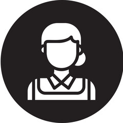 maid glyph icon