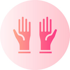 gloves gradient icon