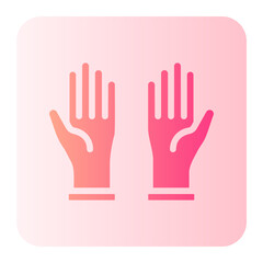 gloves gradient icon