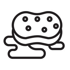 sponge line icon