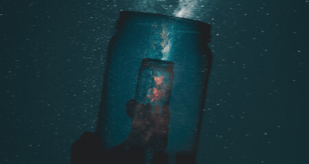 The space in the jar
