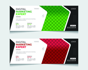 business marketing Facebook cover template fully editable. Social media post, cover banner, webinar,web banner