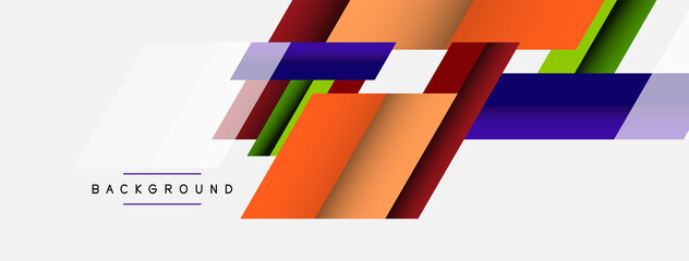 Vector background. Abstract overlapping color lines design with shadow effects. Illustration for wallpaper banner background or landing page