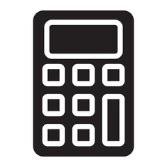 calculator glyph icon