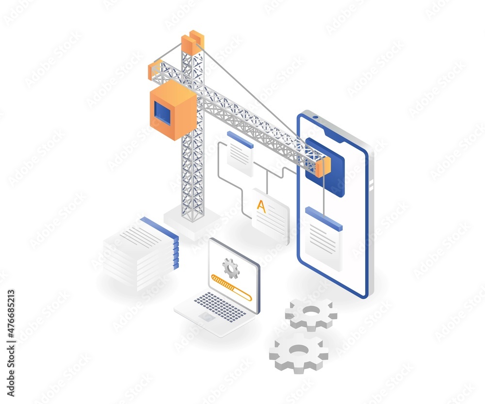 Poster build smartphone app with crane