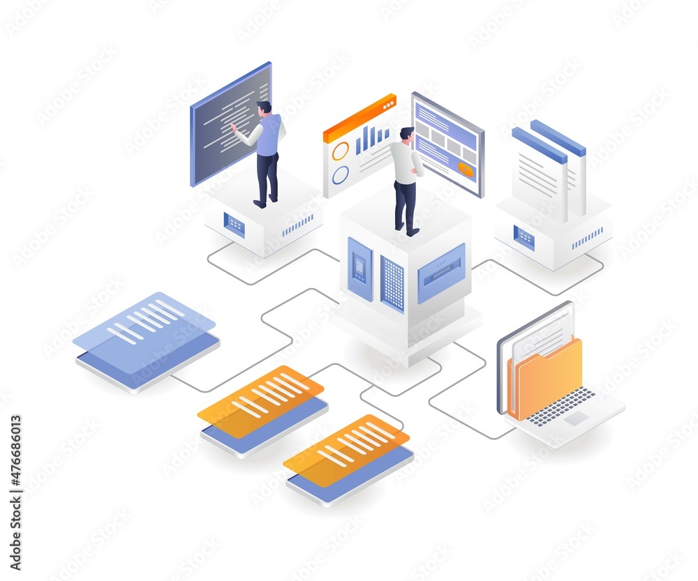 Poster Web application developer and data analysis