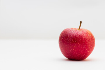 red apple on a white background