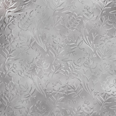 Pattern Embossed Metal,aluminium, texture,background. Interior wall decoration,abstract floral glass,embossed flowers pattern