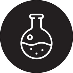 flask glyph icon