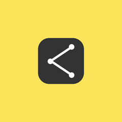 Modern flat icon sharing in trendy flat style isolated on background. Clock icon page symbol for your website design Clock icon logo, app, UI.