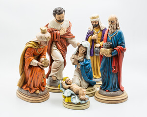 Christmas Nativity Scene with Baby Jesus