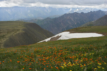 Cherbi Pass in the Eastern Sayan Mountains