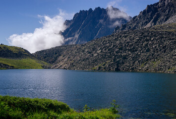 Lake in the mountains of the Eastern Sayan