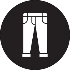 jeans glyph icon