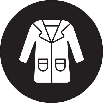 Lab Coat Glyph Icon