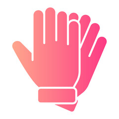 Obraz premium winter gloves gradient icon
