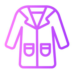 lab coat gradient icon
