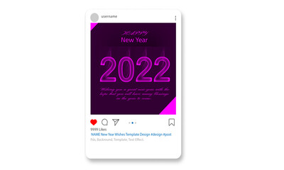 New Year Wishes Social Media Banner