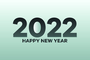 2022 Happy new year new style typography vector design