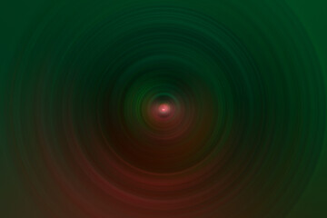 Dark emerald aura with pink center and dark red hue at the bottom