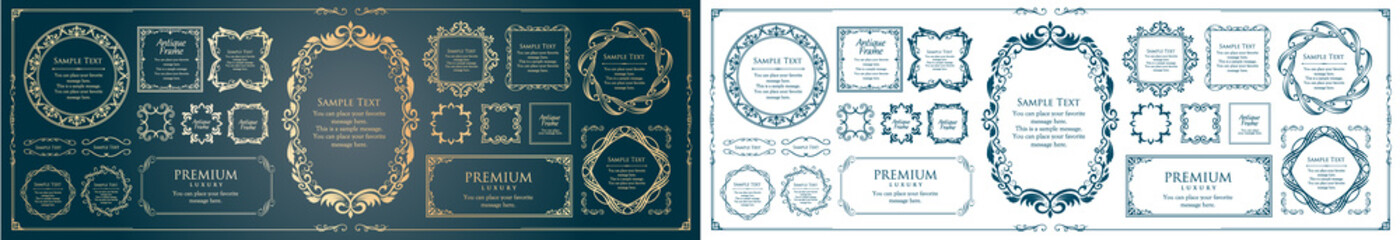 エレガントなフレームデザイン。高級感のあるあしらい。