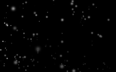 Christmas Background Bokeh Lights on Black Backdrop