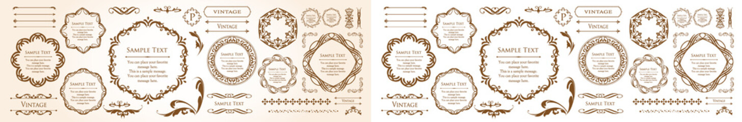 エレガントなフレームデザイン。高級感のあるあしらい。