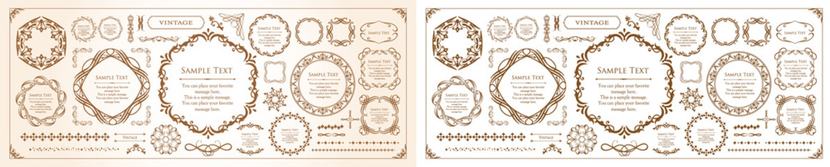 エレガントなフレームデザイン。高級感のあるあしらい。