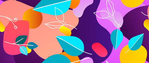 Bold Pattern Tropical Leaf Jungle Modern Motif