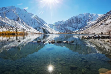 Wandcirkels aluminium Lake in Sierra Nevada © Galyna Andrushko