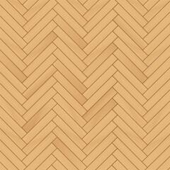 Wooden floor background. Illustration of herringbone tiles parquet texture. Vector 10 EPS.