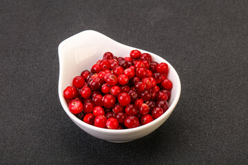 Sweet and tasty cranberry in the bowl