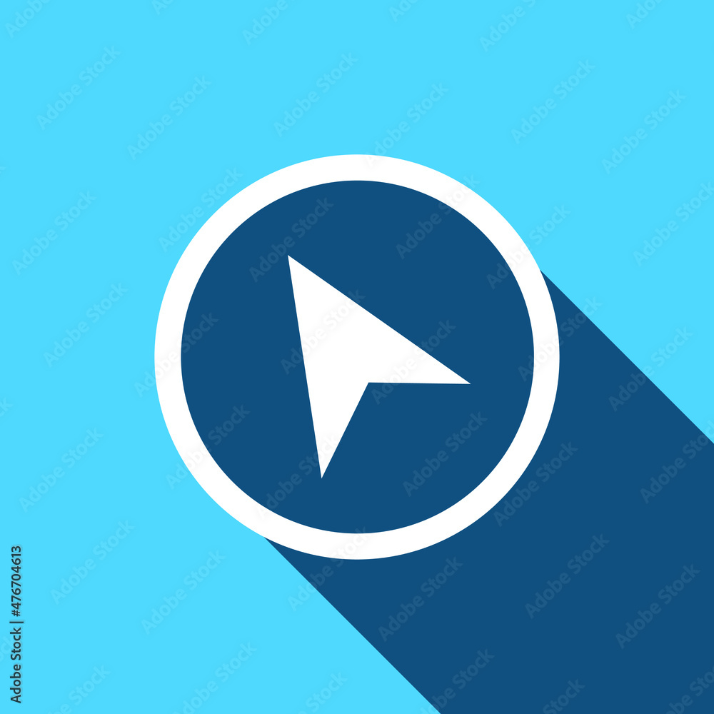 Poster cursor line icon. pointer arrow icon. click arrow. arrow icon graphic vector sign symbol for your pr