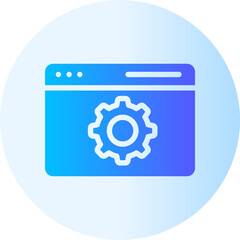web optimization gradient icon