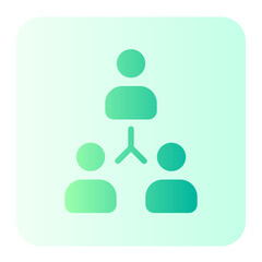 teamwork gradient icon