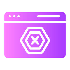 ad blocker gradient icon