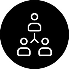teamwork glyph icon