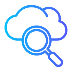 cloud computing gradient icon