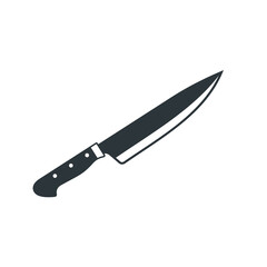 illustration of kitchen knife, vector art.