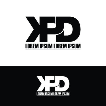 KPD letter monogram logo design vector